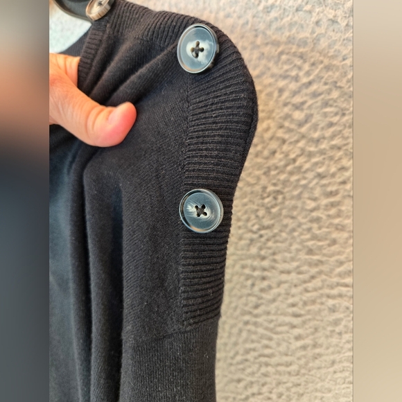 Steve Madden Black Sweater Dress Sz S Womens Soft & Cozy Feel Long Sleeve Warm - Picture 5 of 11